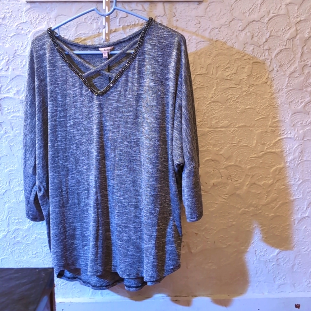 juicy couture sweater blouse size XL NWOT